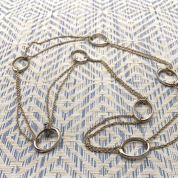 Rare necklace to hold Pandora style beads station necklace 28 inches in length